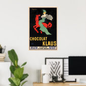 Chocolade Klaus Vintage Voedselposter van Leonetto Poster (Thuiskantoor)