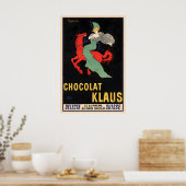 Chocolade Klaus Vintage Voedselposter van Leonetto Poster (Keuken)