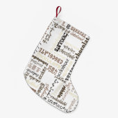 Chocolade Kleine Kerstsok (Voorkant (Hangend))