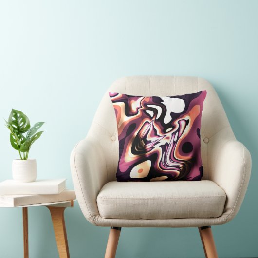 Chocolade kleuren kussen (Stoel)