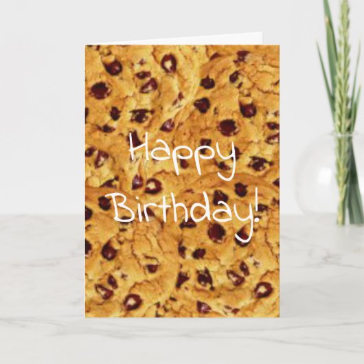 chocolade koekjes kaart (Voorkant)