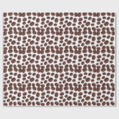 Chocolade koekjespatroon cadeaupapier (Vlak)