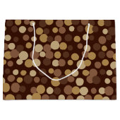 Chocolade Koffie Stippen Grote Gift Bag Groot Cadeauzakje (Voorkant)