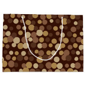 Chocolade Koffie Stippen Grote Gift Bag Groot Cadeauzakje (Achterkant)