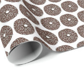 Chocolade Kokosnoot Foodie Donut Doughnut Ontbijt Cadeaupapier (Rol Hoek)