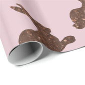 Chocolade konijn Glanzend Inpakpapier (Rol Hoek)