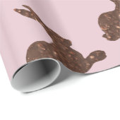 Chocolade konijn Glossy Wrapping Paper Cadeaupapier (Rol Hoek)