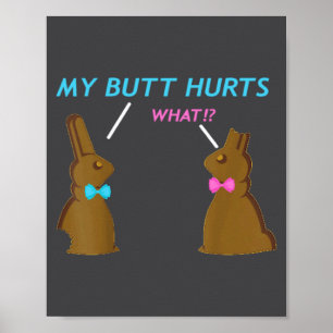 Chocolade Konijn Paasmand Jongens Meisjes Mijn Kon Poster