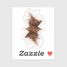 Chocolade kunst sticker