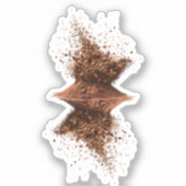 Chocolade kunst sticker (Voorkant)