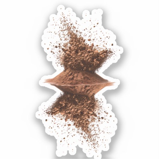 Chocolade kunst sticker (Voorkant)