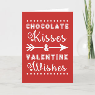 Chocolade Kussen en Valentijn Wensen Kaart