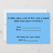 Chocolade Lab 1e Verjaardagsfeest Uitnodiging (Achterkant)