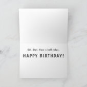 Chocolade Lab. Blijf. Een bal hebben." Kaart (Binnen)