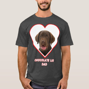 Chocolade lab Dog Dad T-shirt