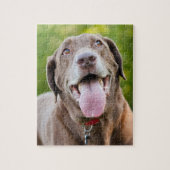 Chocolade Lab Dog Legpuzzel (Verticaal)