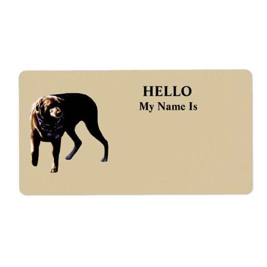 Chocolade Lab Etiket (Voorkant)