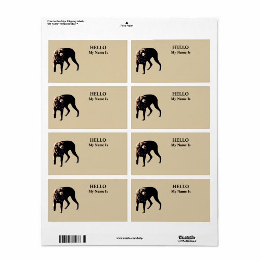 Chocolade Lab Etiket (Full Sheet)
