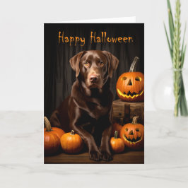 Chocolade Lab Halloween Kaart