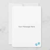 Chocolade Lab Hond Gepersonaliseerd Gelukkige Verj Kaart (Achterkant)