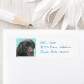 Chocolade Lab Hond Mailing Labels (Insitu)