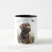Chocolade Lab Hond Moeder Bloemstuk