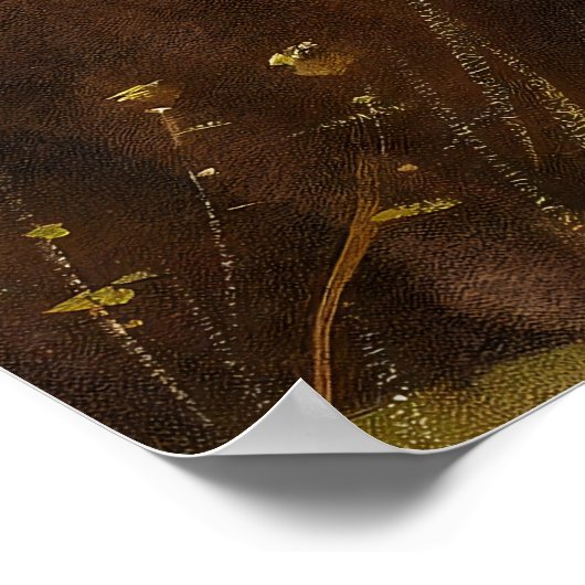 Chocolade lab hond, vintage poster (Hoek)