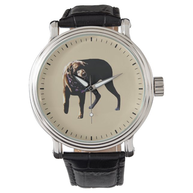Chocolade Lab Horloge (Voorkant)