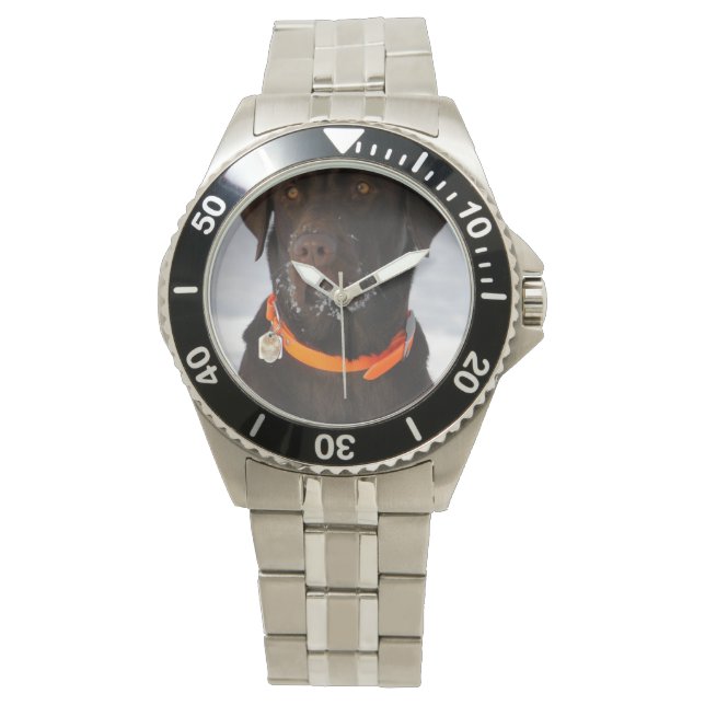 Chocolade Lab Horloge (Voorkant)