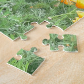 Chocolade Lab in California Poppy Patch Legpuzzel (Zijkant)