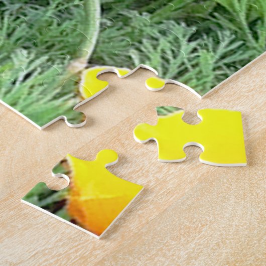 Chocolade Lab in California Poppy Patch Legpuzzel (Zijkant)
