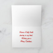 Chocolade Lab in Costume Photo Custom Inside Text Feestdagen Kaart (Binnen)