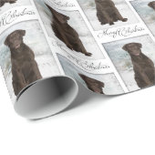 Chocolade Lab Kerst wrapping papier (Rol Hoek)