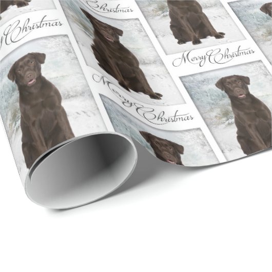 Chocolade Lab Kerst wrapping papier (Rol Hoek)