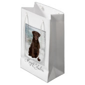 Chocolade Lab kerstcadeau Klein Cadeauzakje (Voorkant Gekanteld)