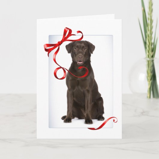 Chocolade Lab-kerstkaart Feestdagen Kaart (Voorkant)