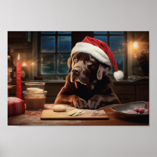 Chocolade Lab Kerstkoekjes Feestelijke vakantie Poster