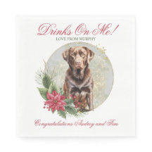 Chocolade Lab Kerstmis Hond Foto