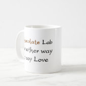 chocolade lab - koffie - mok (Voorkant links)