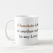 chocolade lab - koffie - mok (Links)