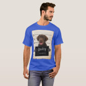 Chocolade lab Labrador Dog mok heeft slechte hond T-shirt (Voorkant volledig)
