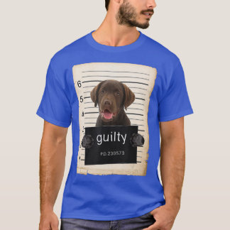 Chocolade lab Labrador Dog mok heeft slechte hond  T-shirt