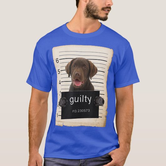 Chocolade lab Labrador Dog mok heeft slechte hond T-shirt (Voorkant)