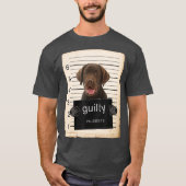 Chocolade lab Labrador Dog mok heeft slechte hond  T-shirt (Voorkant)