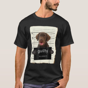 Chocolade lab Labrador Dog Mok Shot Bad Dog met G T-shirt