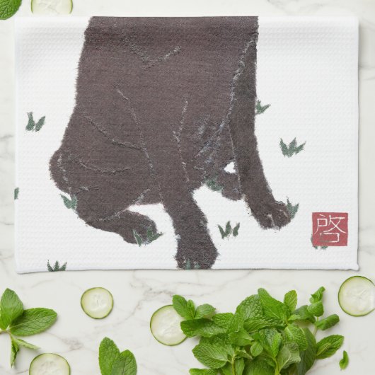 Chocolade Lab, labrador Retriever, bruin Theedoek (Gevouwen)