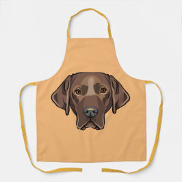 Chocolade Lab Labrador Retriever Dog Design Schort