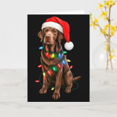 Chocolade Lab Labrador Retriever Mannen Vrouwen Ki Kaart (Gele Bloem)