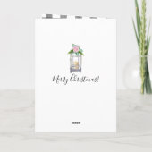 Chocolade Lab Labrador Retriever Vakantie Groet Feestdagen Kaart (Achterkant)