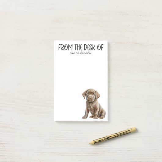 Chocolade Lab Liefhebber Post-it® Notes (Op bureau)